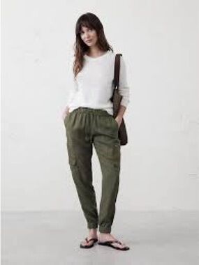 C&C California Olive Utility Jogger in Army Green